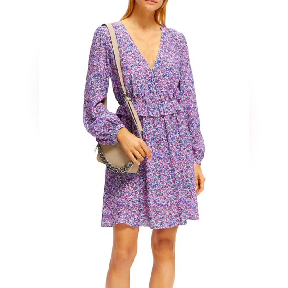 NWOT SCOTCH & SODA Print Long Sleeve Dress